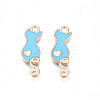 Alloy Enamel Pendants ENAM-S115-144C-2
