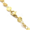 Ion Plating(IP) 304 Stainless Steel Flat Round Link Chain Necklaces LS-NJEW-P285-07G-3