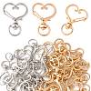 40Pcs 2 Colors Alloy Swivel Snap Hook Clasps FIND-FS0004-73B-1