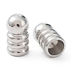Non-Tarnish 201 Stainless Steel Cord End STAS-P327-02P-1