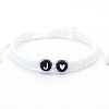 Resin Beads Braided Bead Bracelets FS-WG7326D-10-1