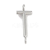 304 Stainless Steel Letter Connector Charms STAS-M108-01P-20-1