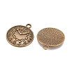 Tibetan Style Alloy Pendants X-TIBEP-R191-AB-FF-2