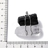 Natural Tourmaline & Quartz Crystal Nuggets Big Pendants G-K338-43P-04-3