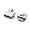 304 Stainless Steel Bayonet Clasps STAS-B082-01F-P-2