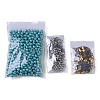 DIY Stainless Steel Findings & Steel Wires & Brass Beads & Acrylic Beads Kits DIY-XCP0003-25-1