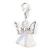 Angel Glass Pendant Decorations HJEW-JM02783-2