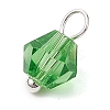 7Pcs Imitation Austrian Crystal Glass Pendants PALLOY-JF02910-02-4