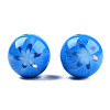 Flower Opaque Resin Beads RESI-T054-001F-2