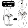 Stainless Steel Urn Ashes Necklace NJEW-CN0001-06P-2