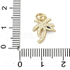 Brass Pave Light Blue Cubic Zirconia Coconut Tree Charms KK-A273-32G-3