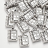 Tibetan Style Alloy Pendants for Teachers' Day TIBEP-S319-025AS-RS-2