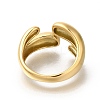 304 Stainless Steel Open Cuff Rings for Women STAS-Z103-03G-04-3