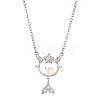 Constellation Rhinestone Pendant Necklace PW-WG94542-10-1