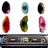 6Pcs 6 Styles Natural Agate Car Air Vent Clips HJEW-OC00061-1