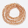 Electroplate Glass Beads Strands EGLA-A034-T6mm-J14-2