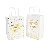 2 Styles Gold Stamping Thank You Paper Gift Bags with Handles TH-CBA170C-01-3