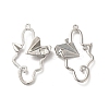 Glass Paper Plane Pendant PALLOY-K001-075P-2