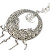 Ring Iron Hollow Big Pendant Decorations LS-DJEW-PW0007-06-2