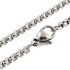 201 Stainless Steel Pendant Necklaces NJEW-H030-06P-3