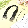 36Pcs Black Waxed Cord Necklace Making NCOR-FS0001-05P-10