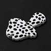 Autumn Theme Polka Dot Pattern Opaque Acrylic Pendants SACR-P014-09A-4