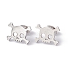 Non-Tarnish 304 Stainless Steel Tiny Hollow Out Skull Stud Earrings for Women LS-STAS-A065-06P-1
