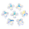 Electroplated Glass Charms EGLA-N006-013D-1