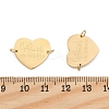 304 Stainless Steel Heart Connector Charms STAS-P396-03B-G-3