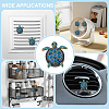 4 Bags Sea Turtle Alloy Rhinestone Car Air Vent Clips AJEW-ME0001-14-4