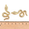 Rack Plating Alloy Pendants with Rhinestone PALLOY-Q005-03G-01A-3
