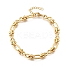 304 Stainless Steel Oval & Infinity Link Chain Bracelets for Women BJEW-K226-14A-G-4