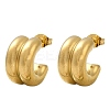 304 Stainless Steel C-Shaped Stud Earrings EJEW-S272-01G-4