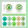 100Pcs 5 Colors St. Parikh's Day Them Opaque Acrylic Beads MACR-SP0001-62-2