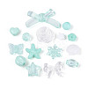 Transparent & Opaque Acrylic Beads TACR-T028-26E-2