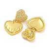Rack Plating Brass Micro Pave Clear Cubic Zirconia Stud Earrings EJEW-I313-15E-G-2