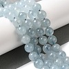 Round Natural Aquamarine Bead Strands G-F289-04-8mm-5