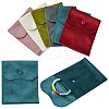 6Pcs 6 Colors Velvet Jewelry Pouches ABAG-CJ0001-04-1