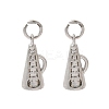 Sports Brass Charms KK-A289-04B-P-1