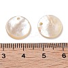 Natural White/Black Shell Carved Pendants SSHEL-D084-01B-3