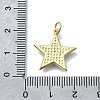 Star Shape Brass Pendants X-KK-V010-12G-3
