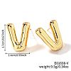 Brass Stud Earrings LS-UV9543-22-1
