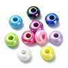 Opaque Acrylic European Beads OACR-E033-19-1