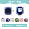 72Pcs 6 Colors Handmade Porcelain Beads PORC-DC0001-12-2