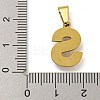 Ion Plating(IP) 304 Stainless Steel Pendants STAS-U024-01S-3