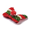 Christmas Theme Cloth Felt Fabric Alligator Hair Clip OHAR-R100-01F-4