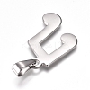 Tarnish Resistant 304 Stainless Steel Pendants STAS-I135-13P-2