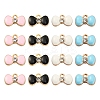 40Pcs 4 Colors Alloy Enamel Charms ENAM-CJ0002-34-1