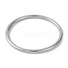 Plain 304 Stainless Steel Bangles for Women BJEW-B104-32A-P-2