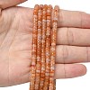 Natural Red Aventurine Heishi Beads Strands G-A299-A02-01-2